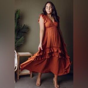 Baltic Born Jasmine dress in rust